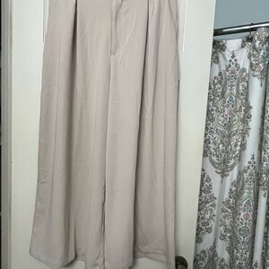 Elegant Cream Women's Trousers